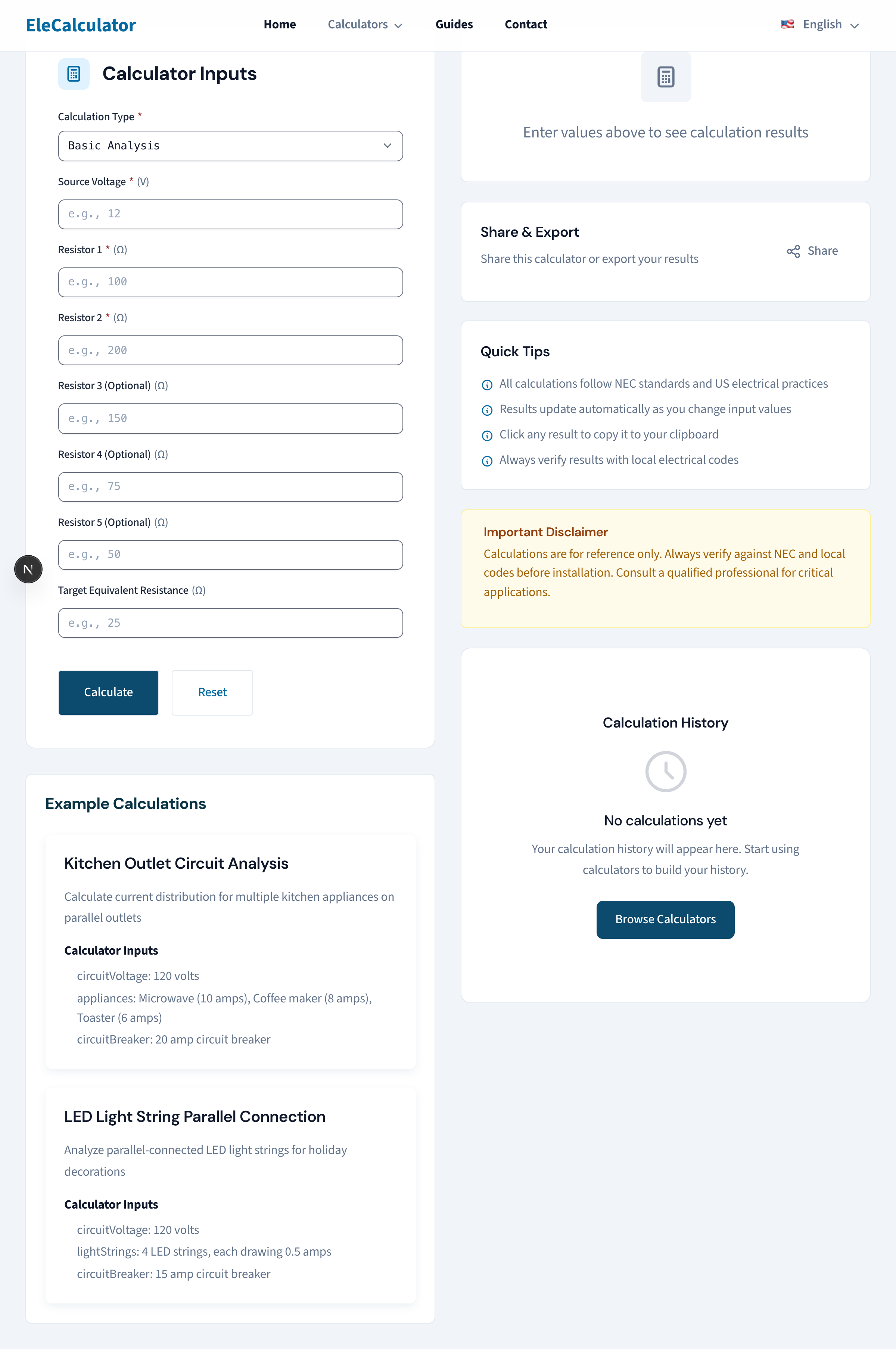 Parallel Circuit Calculator — Free Resistance & Current Solver 2026